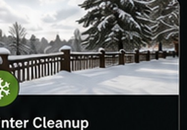 Winter property cleanup